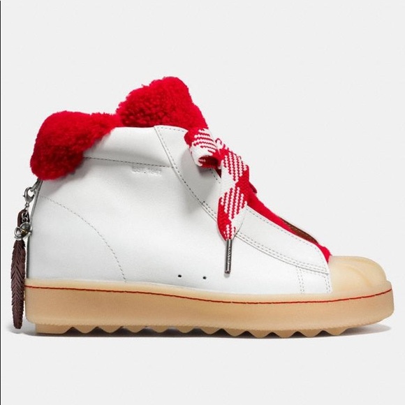 NWT Coach High Top Hiker Sneaker Boots - Picture 2 of 2